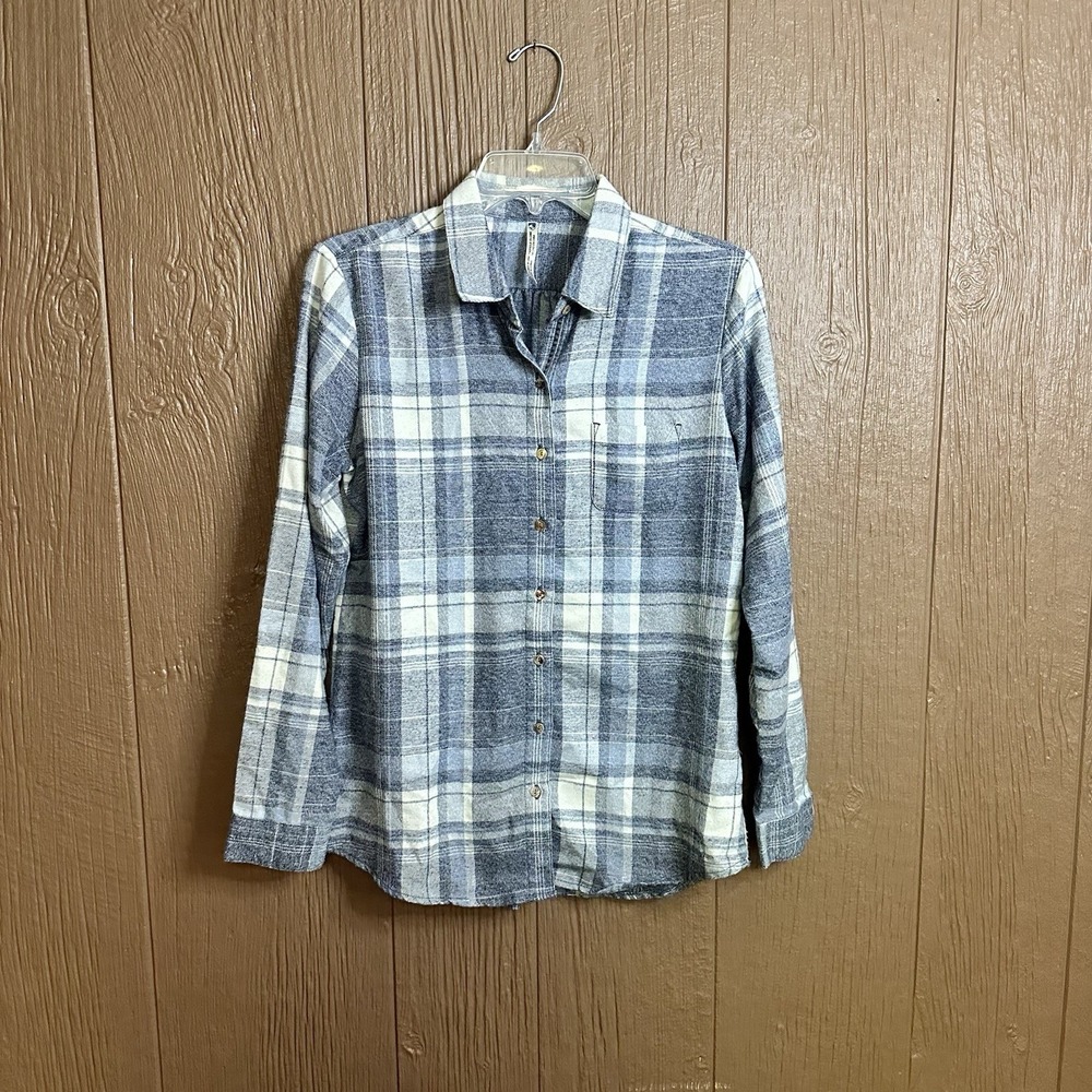 Kuhl Women's‎ Blue Kamila Flannel Button Up Shirt Sz S Workwear Hiking Gorpcore